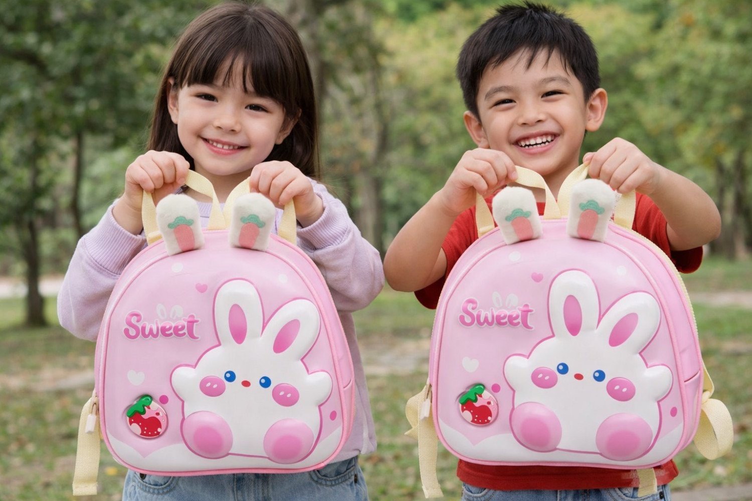 Cute Bunny School Backpack